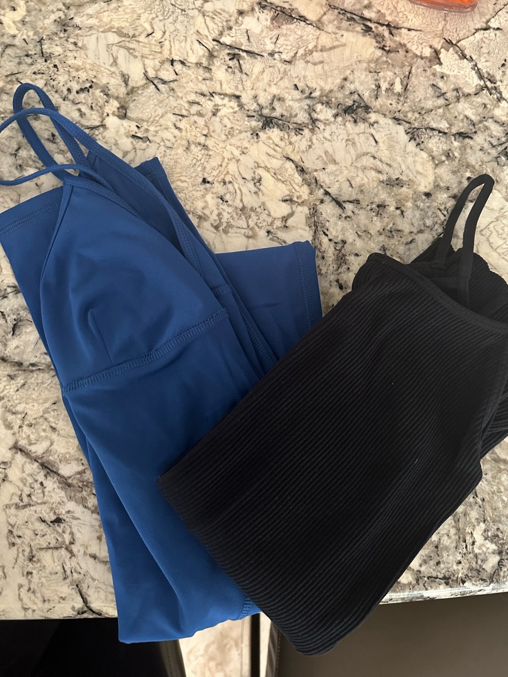 Zara Blue and Black Straight Leg Jumpsuit / Pants